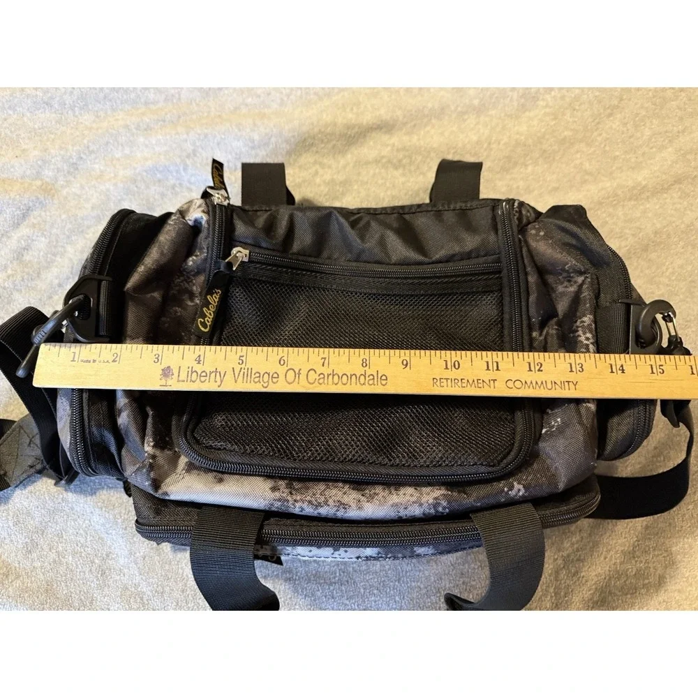 Cabela's Gear Bag Balck Camo Hunting Fishing Catch-All Outdoor Organizer